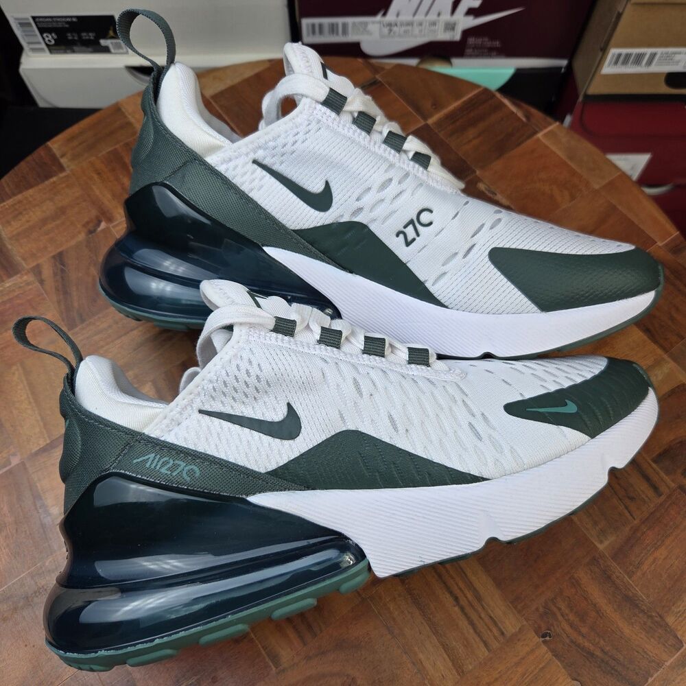 Women's Nike Air Max 270 White/Vintage Green-Bicoastal (HQ3421 100) - 6.5